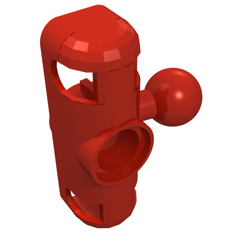 Lego Technic Steering Arm Small with Towball / Red