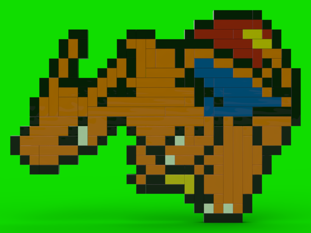 Lego Pixel Art Charizard