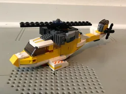 Custom Yellow Helicopter