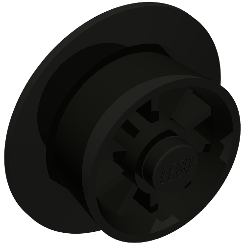 Lego Train Wheel Spoked for Motor / Black