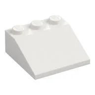 Brick Sloped 33° 3 x 3 / White