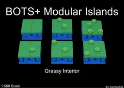 1:560 scale BOTS+ Modular islands: Grassy Interior