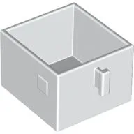 Duplo Drawer 2 x 2 with Pull Handle / White