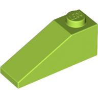 Lego Brick Sloped 33° 3 x 1 / Lime