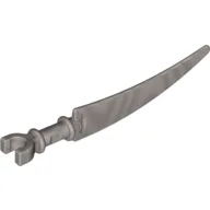 Weapon Sword Scythe Blade with Clip Pommel / Flat Silver
