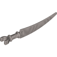 Lego Weapon Sword Scythe Blade with Clip Pommel / Flat Silver