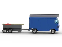 Van with trailer