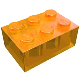 Brick 2 x 3 / Trans-Orange