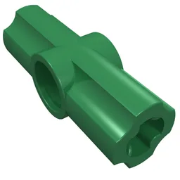 Technic Axle and Pin Connector Angled #2 - 180° / Green