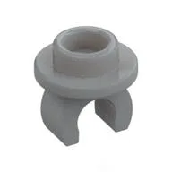 Plate Special Round 1 x 1 with Hollow Stud and Underside Clip / Light Bluish Gray
