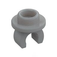 Lego Plate Special Round 1 x 1 with Hollow Stud and Underside Clip / Light Bluish Gray