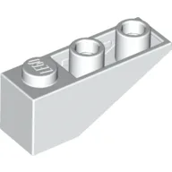Brick Sloped Inverted 33° 3 x 1 with Internal Stopper and No Front Stud Connection / White