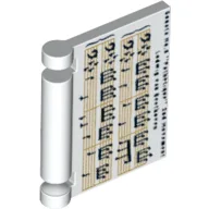 Book Cover with Sheet Music Print / White
