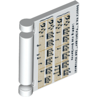 Lego Book Cover with Sheet Music print / White