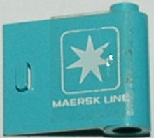 Lego Door 1 x 3 x 2 Right with White Maersk Line Logo Pattern (Sticker) - Set 1552-1