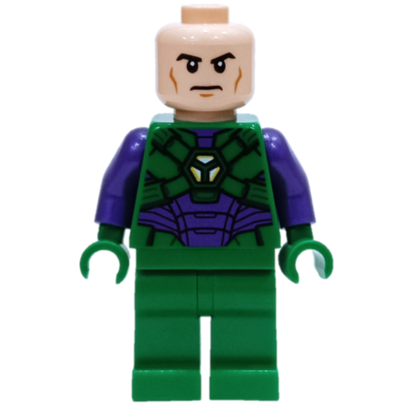 Lego Lex Luthor in Green and Dark Purple Armor