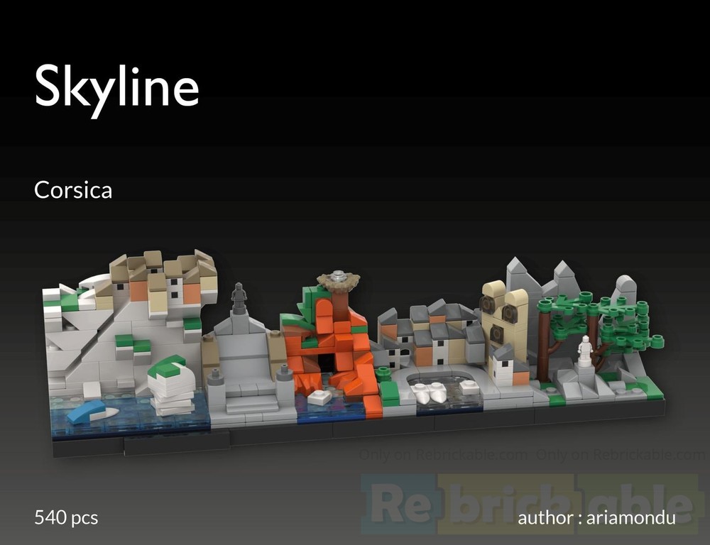 Lego Corsica skyline