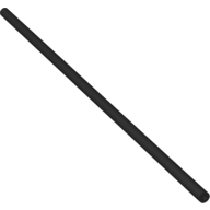 Lego Hose, Pneumatic 4mm D. 25L / 20cm / Black