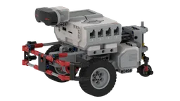 Simple autonomous vehicle with jockey wheel and bumper