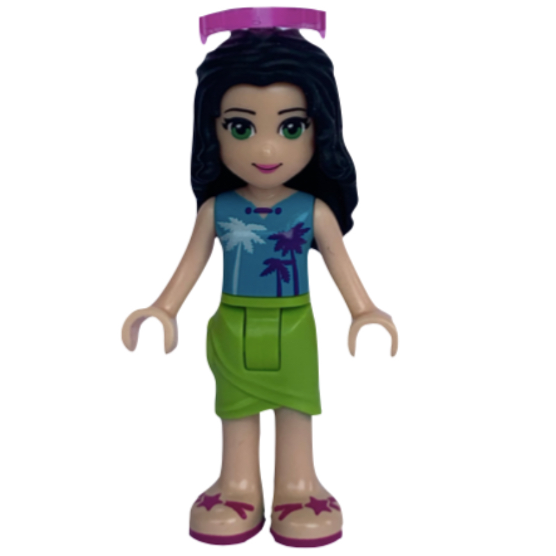 Lego Emma - Medium Azure Top, Lime Skirt