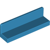 Lego Panel 1 x 4 x 1 with Rounded Corners [Thin Wall] / Dark Azure