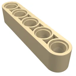 Technic Beam 1 x 5 Thick / Tan