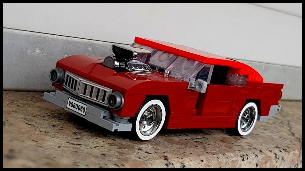 Lego 1950 Ford Shoebox Custom in minifig scale