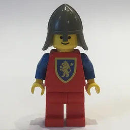 Knight (Crusader Lion) - Red Legs, Dark Gray Neck-Protector