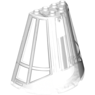 Lego Cone Half 8 x 4 x 6 with Millennium Falcon Cockpit Print [Version 3]