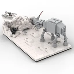 Assult on Hoth - Echo Base Display Moc