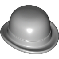 Lego Hat, Bowler / Light Bluish Gray