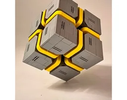 Sci-Fi Caution Cube,