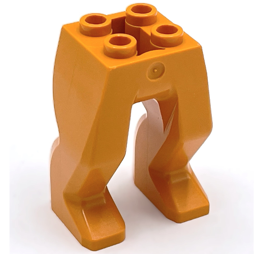 Lego Creature Body Part, Hips and Legs / Earth Orange