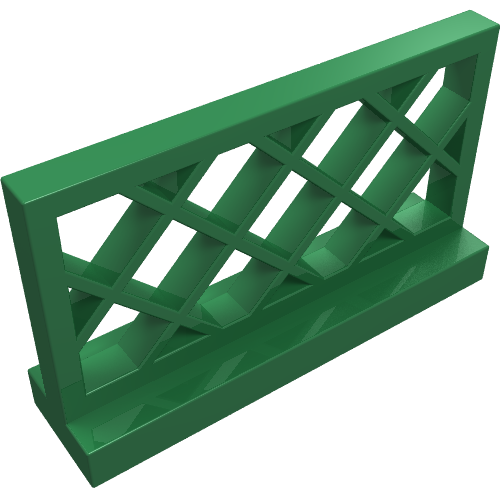 Lego Fence Lattice 1 x 4 x 2 / Green