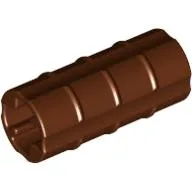 Technic Axle Connector Ridged [with x Hole x Orientation] / Reddish Brown