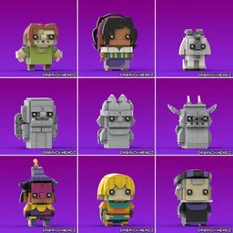 Hunchback of Notre Dame Brickheadz Collection
