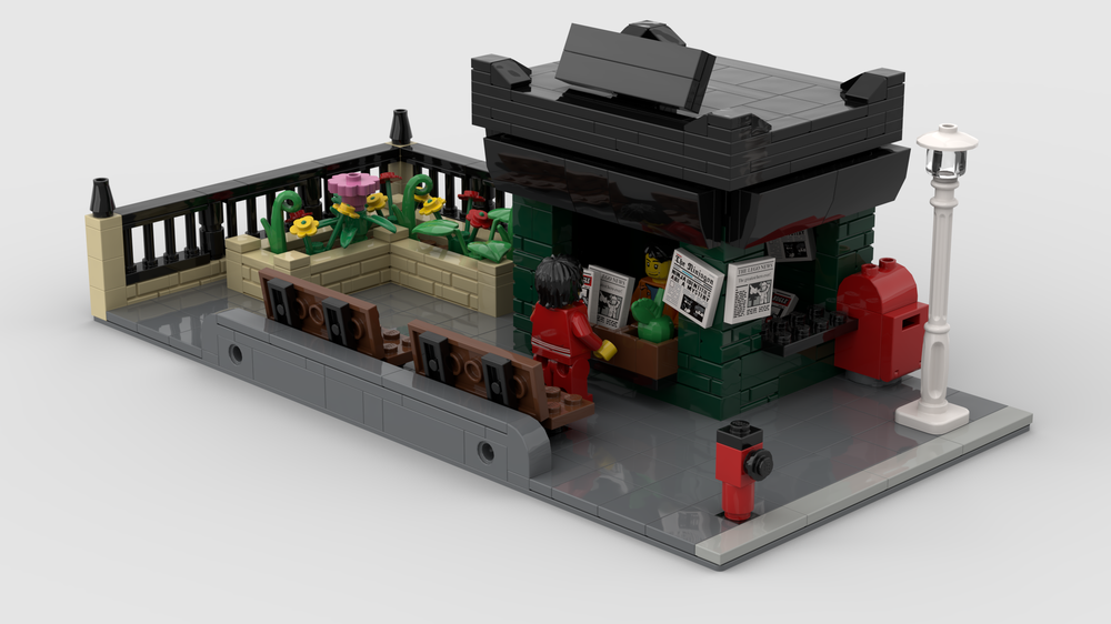 Lego Modular Park with Newsstand