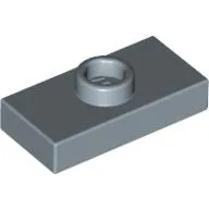 Plate Special 1 x 2 with 1 Stud without Groove (Jumper) / Sand Blue
