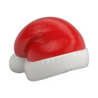 Santa Hat with Red Top Print / White