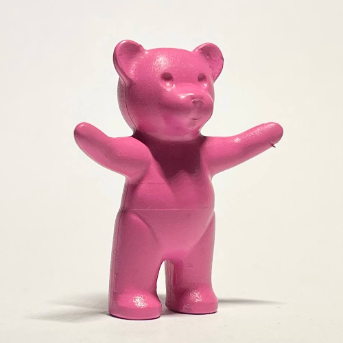 Lego Belville / Scala, Animal, Teddy Bear - Arms Up / Medium Dark Pink