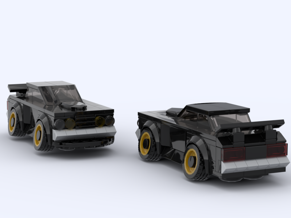 Lego 1970s Hakosuka Drift Car