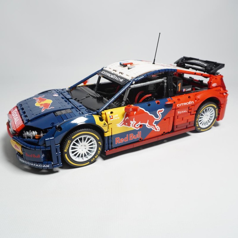 Lego Citroen C4 WRC 2008 Red Bull Edition 1:8 Scale Sebastien Loeb