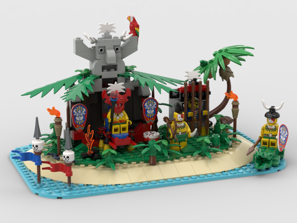 Lego Crocodile Cage + Kahuka's Throne MOC