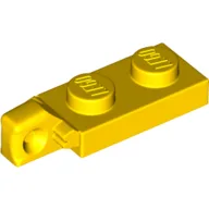Hinge Plate 1 x 2 Locking with 1 Finger On End, without Groove / Yellow