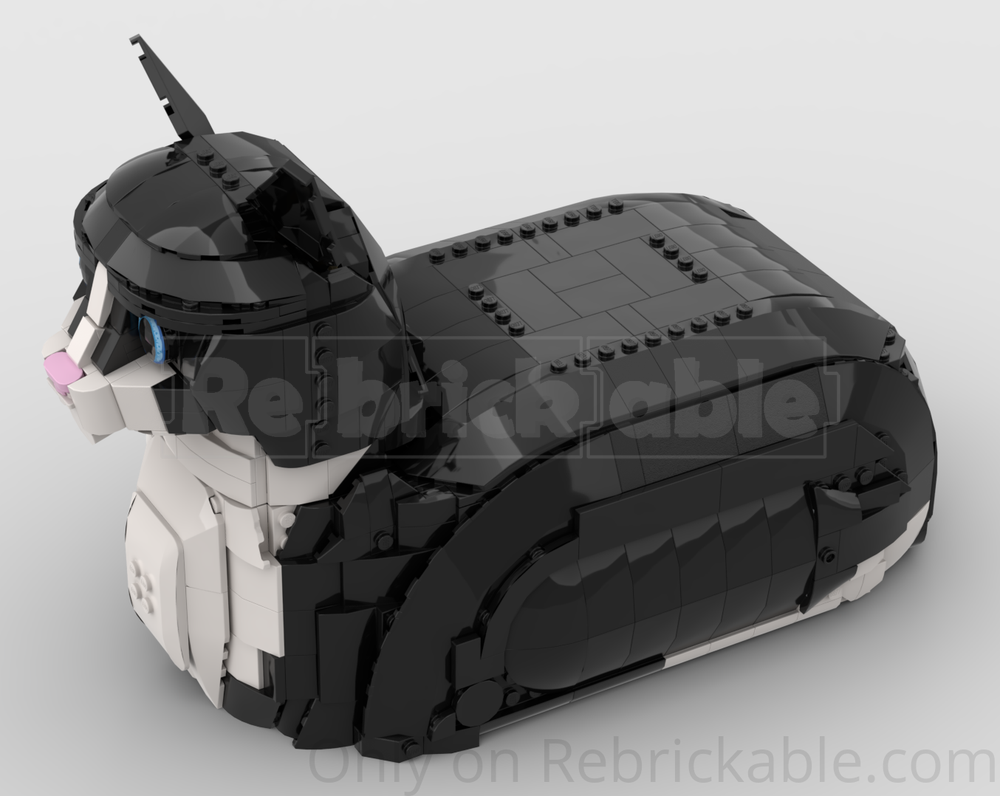 Lego Black and White Cat Loaf
