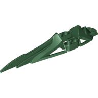 Lego Large Figure Foot, Long, Pointed Barraki Pridak / Dark Green