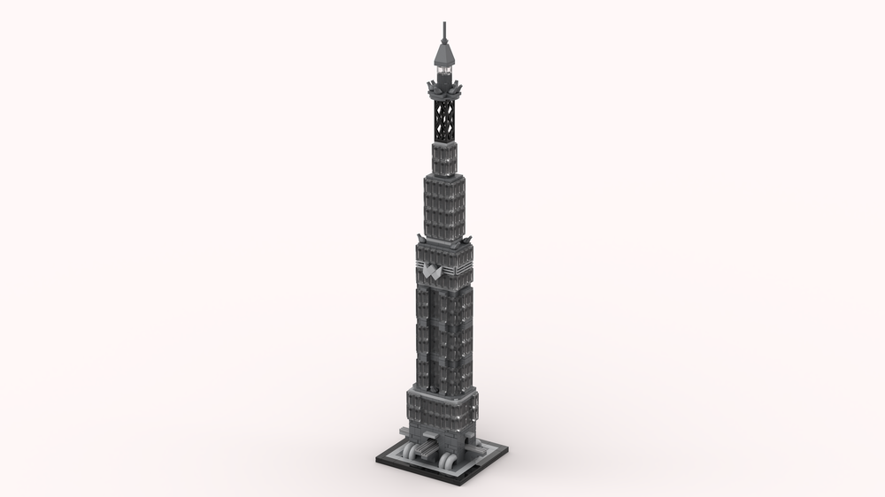 Lego Wayne Tower Building Architecture style
