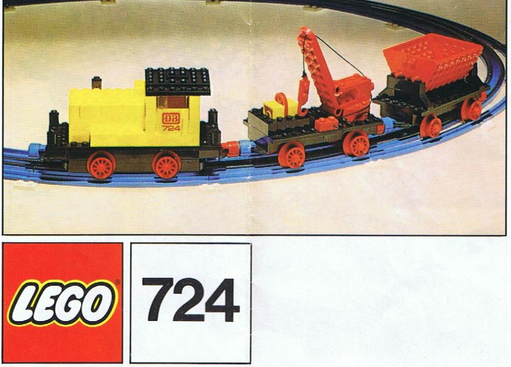 Lego 12V Diesel Locomotive with Crane and Tipper Wagon