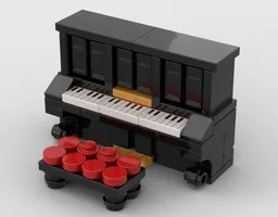 Minifig-Scale Upright Steinway & Sons Piano