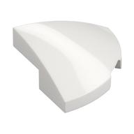 Lego Brick Round Corner, Curved 2 x 2 x 2/3 Quarter Circle With 1 x 1 Bottom Cutout / White